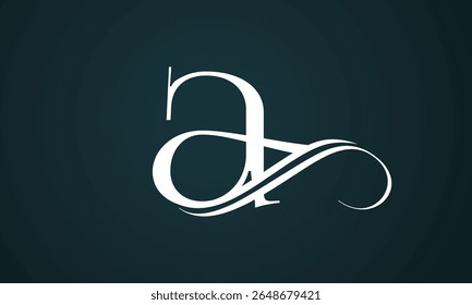 Letter a logo design with a blue background. Modern trendy initial luxury a letter logo design. Royal premium letter a logo design vector template.