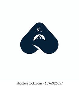 A Letter Logo Design bold mountain font template