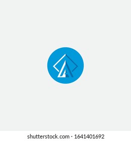 A letter logo design and branding