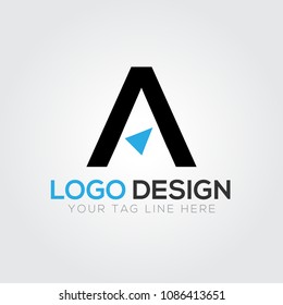 A Letter Logo Design Business Template Vector 