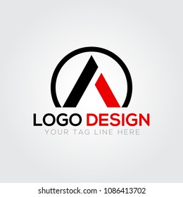 A Letter Logo Design Business Template Vector 