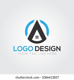 A Letter Logo Design Business Template Vector 