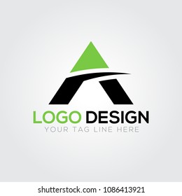 A Letter Logo Design Business Template Vector 