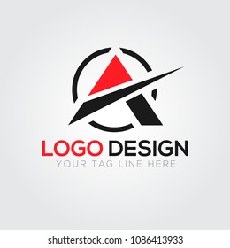 A Letter Logo Design Business Template Vector 