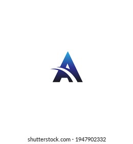 Letter A logo design business template icon vector
