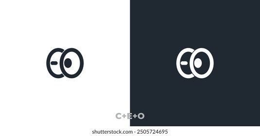 Letter logo design, C, E, O, EYE letter logo design, premium, modern, simple.