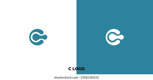 Diseño del logotipo de la letra C, diseño del logotipo de la letra C, premium, moderno, simple.