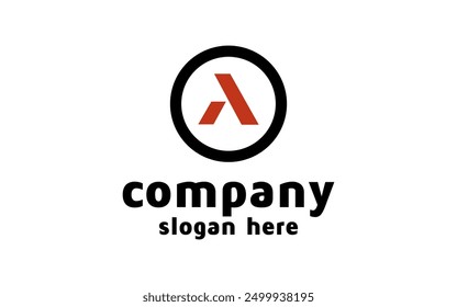 Letter logo design with circle shape for technology company,industry,motors