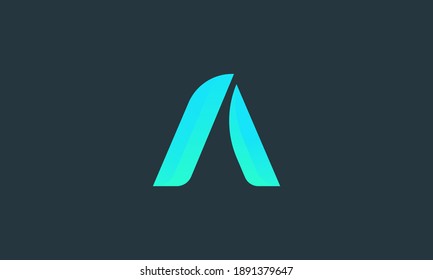 Buchstabe A Logo-Design. Saubere und moderne Letter A logotype .
