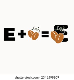 Letter Logo Design with coffee  Demo 