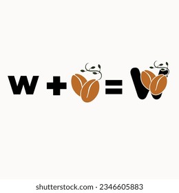 Letter Logo Design with coffee  Demo