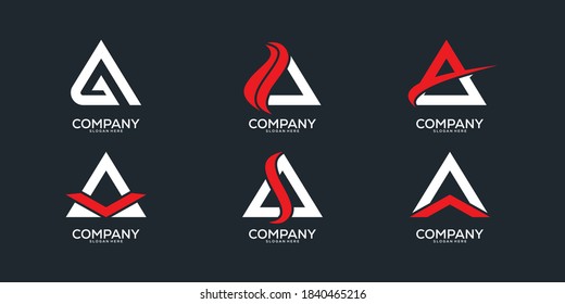 letter A logo design collection