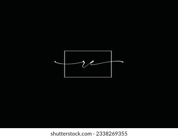 RE letter logo design and company logo