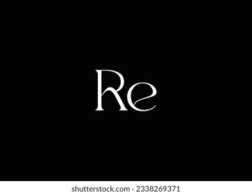 RE letter logo design and company logo