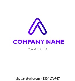 A letter A logo design. company logo vector