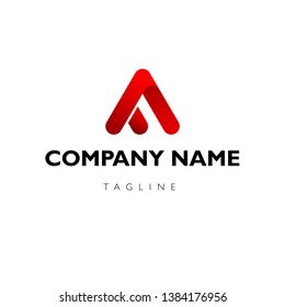 A letter A logo design. company logo vector
