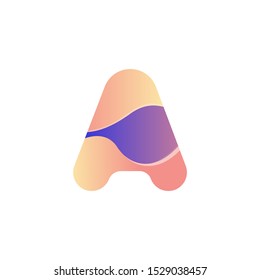 letter A logo design concept