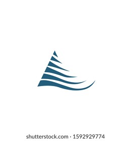 Letter A logo design concept.