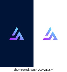 letter A logo design concept