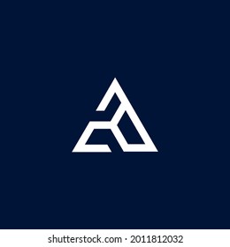 letter A logo design concept
