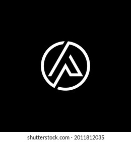 letter A logo design concept