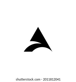 letter A logo design concept