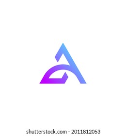 letter A logo design concept