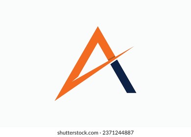 letter logo design with letter a concept 