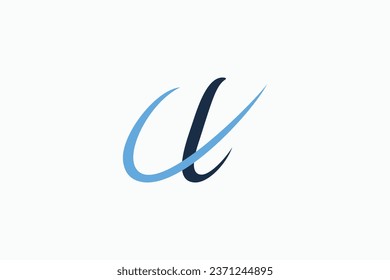 letter logo design with letter a concept 
