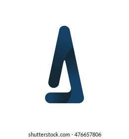 Letter A logo design concept