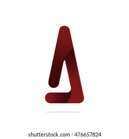 Letter A logo design concept