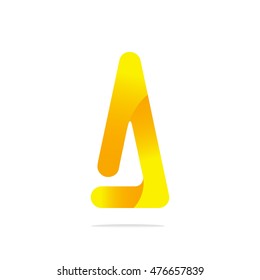 Letter A logo design concept