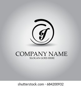 Letter  I logo design concept