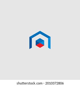 Letter A logo design concept for commercial uses