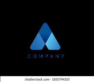 Buchstabe Ein Logo-Design-Konzept. Symbol-Symbol-Zeichen