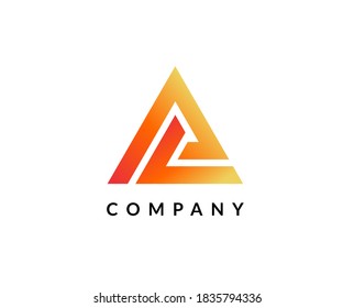concepto de diseño de logotipo de letra A. símbolo de icono