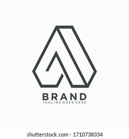 Letter A logo design concept simple and clean design