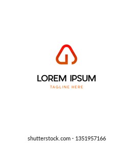 A Letter Logo Design with Creative