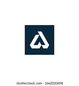 A Letter Logo Design with Creative