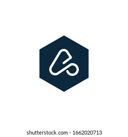 A Letter Logo Design with Creative