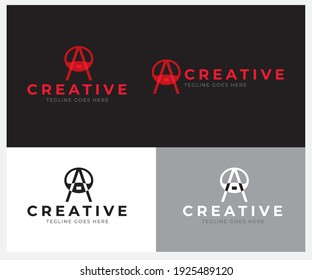 A Letter Logo Design with Creative