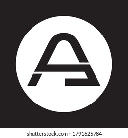 A Letter Logo Design Creative Icon Modern Letters Vector Logo