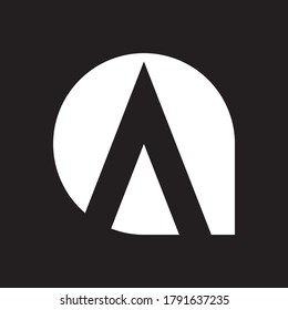 A Letter Logo Design Creative Icon Modern Letters Vector Logo