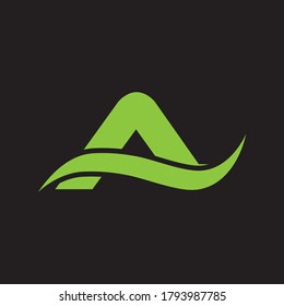 A Letter Logo Design Creative Icon Modern Letters Vector Logo