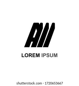 A Letter Logo Design with Creative Modern and Trendy Typography
