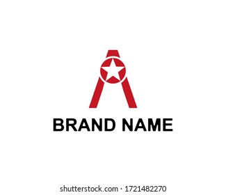 A Letter Logo Design with Creative Modern and Trendy Typography
