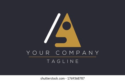 Letter A Logo Design, Creative Modern Icon LA