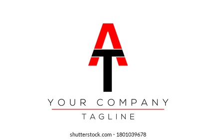 Letter AT Logo Design, Creative Modern Icon TA A T