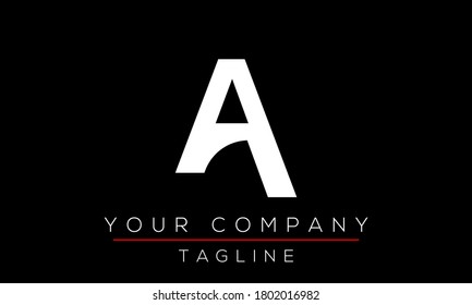 Diseño de logotipo Carta A, icono moderno creativo A