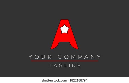 Diseño de logotipo Carta A, icono moderno creativo A